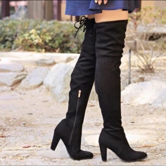 catherine malandrino over the knee boots BLACK Never Worn  women’s size 10 - Picture 1 of 10